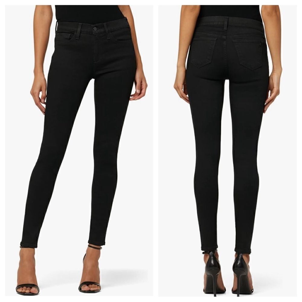 Joe’s Jeans Icon Ankle Skinny Jeans Black 27 Waist Minimalist